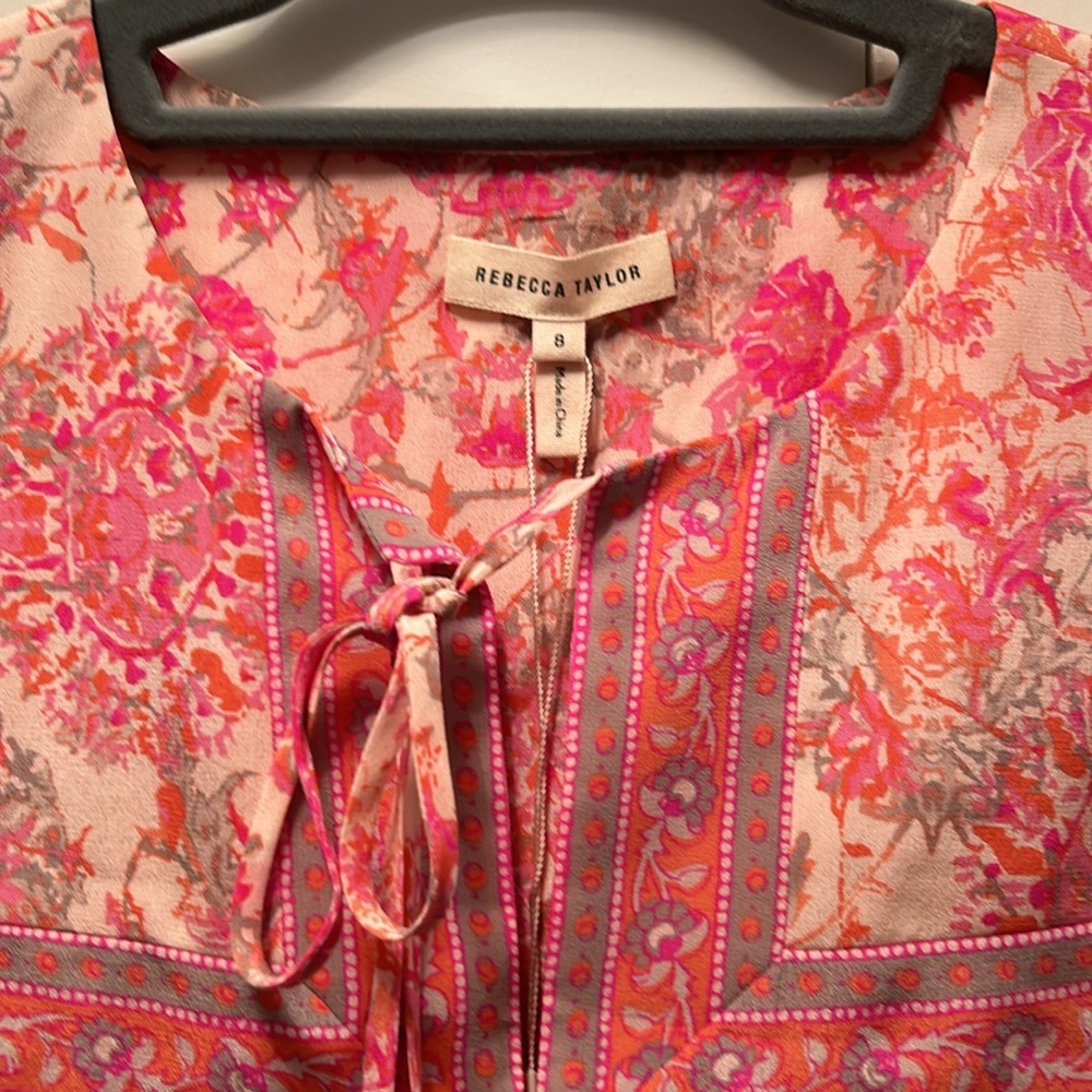 NWT Rebecca Taylor Silk Crepe Printed Shell - New with Tags - Picture 2 of 9